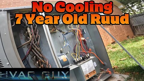 X-13 Condenser Fan Motor Out On A Heat Pump! #hvacguy #hvaclife