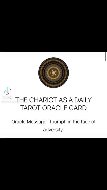 The Chariot!! Oracle Reading!!