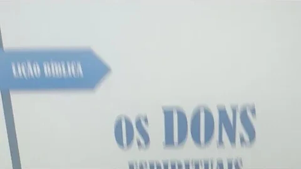856- Escola Bíblica: Lição 1 - Dons Ministeriais.