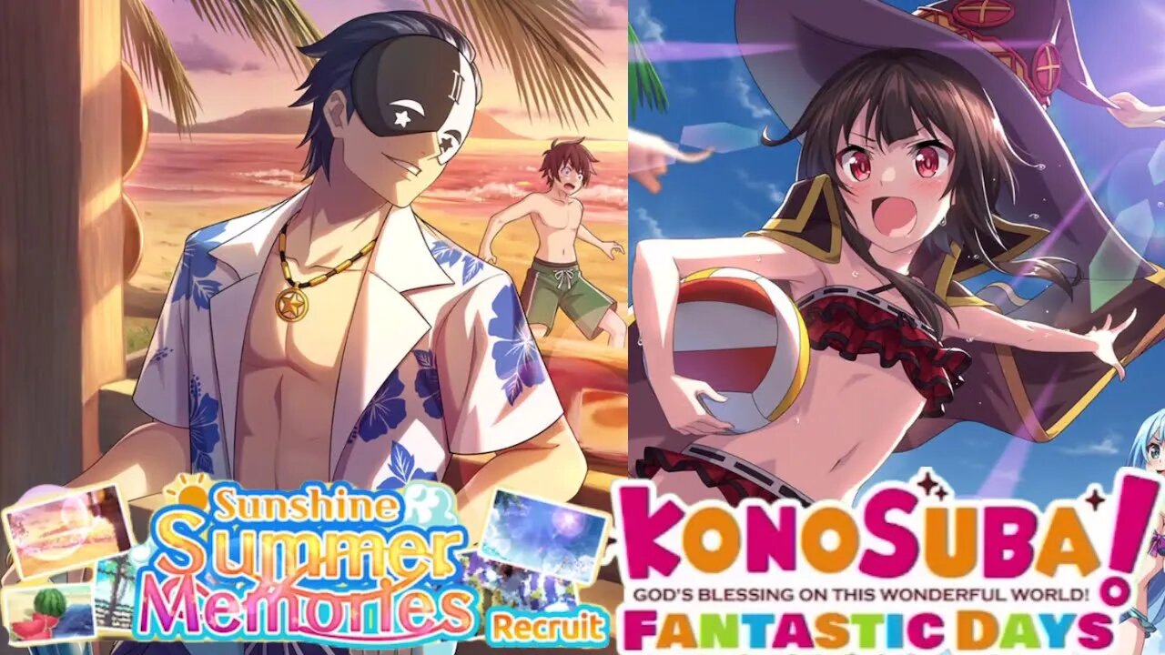 KonoSuba: Fantastic Days (Global) - Sunshine Summer Memories Banner Summons