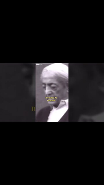 'Opposition' is entirely illusory. Who are we opposing? Nature? Our 'self'? [Krishnamurti] #Short