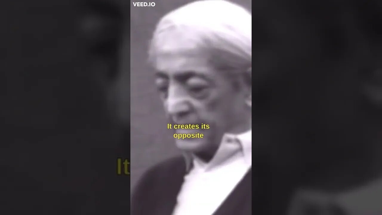 'Opposition' is entirely illusory. Who are we opposing? Nature? Our 'self'? [Krishnamurti] #Short