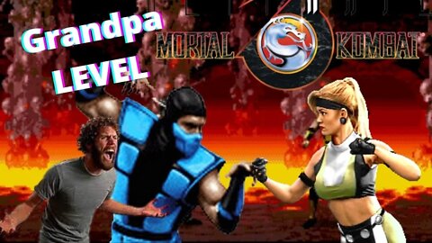 Grandpa playing 1996 Ultimate Mortal Kombat 3 Arcade Game. No Commentary Gameplay. | Piso games