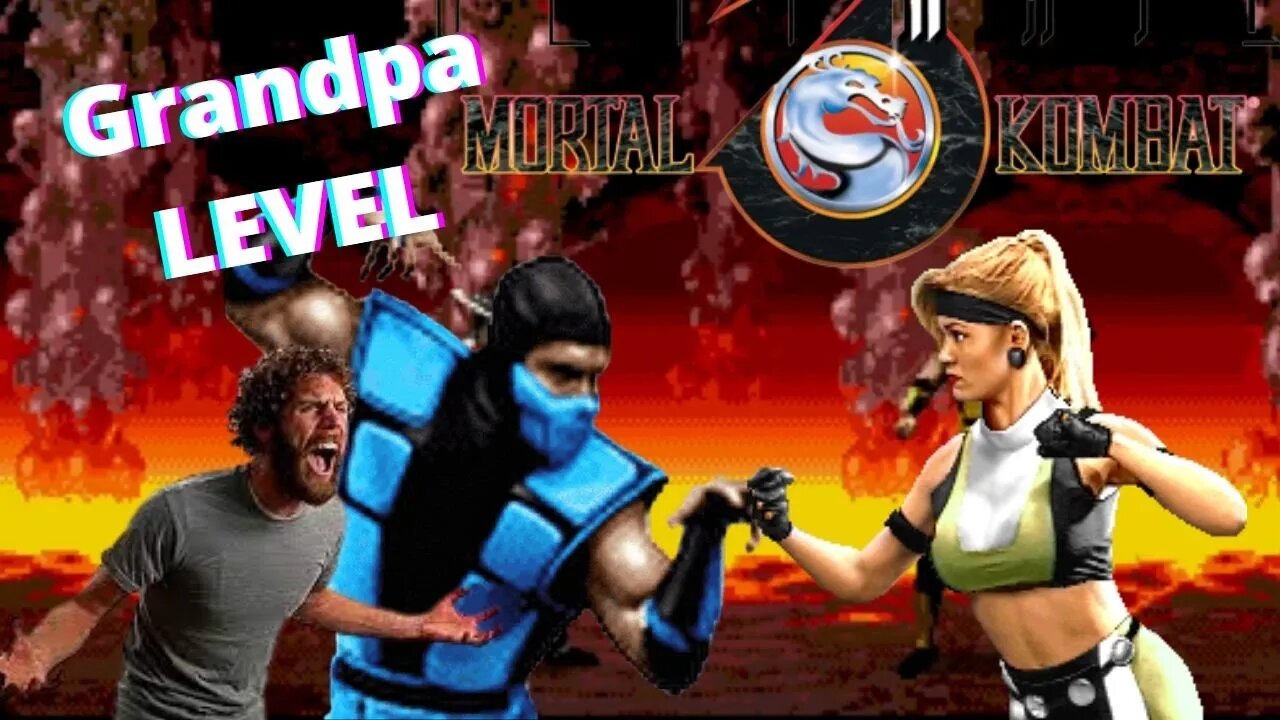 Grandpa playing 1996 Ultimate Mortal Kombat 3 Arcade Game. No Commentary Gameplay. | Piso games