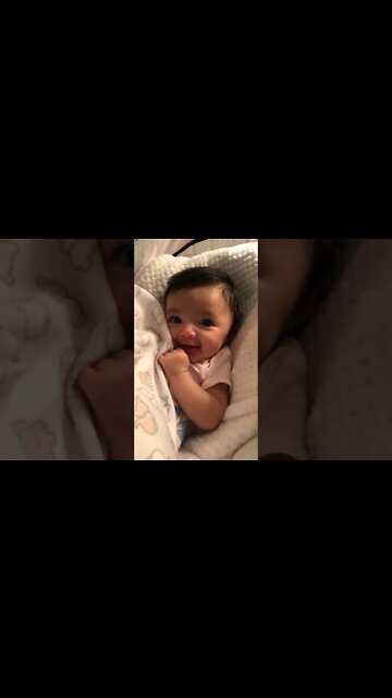 Cute adorable baby 🤩 funny baby playing, laughing, dancing, with mamma at home