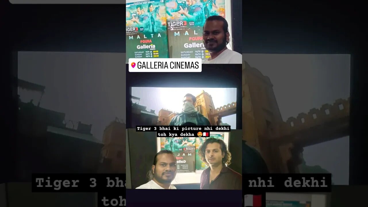 Tiger 3 first show in Malta Europe#salmankhan #tiger3 #shorts