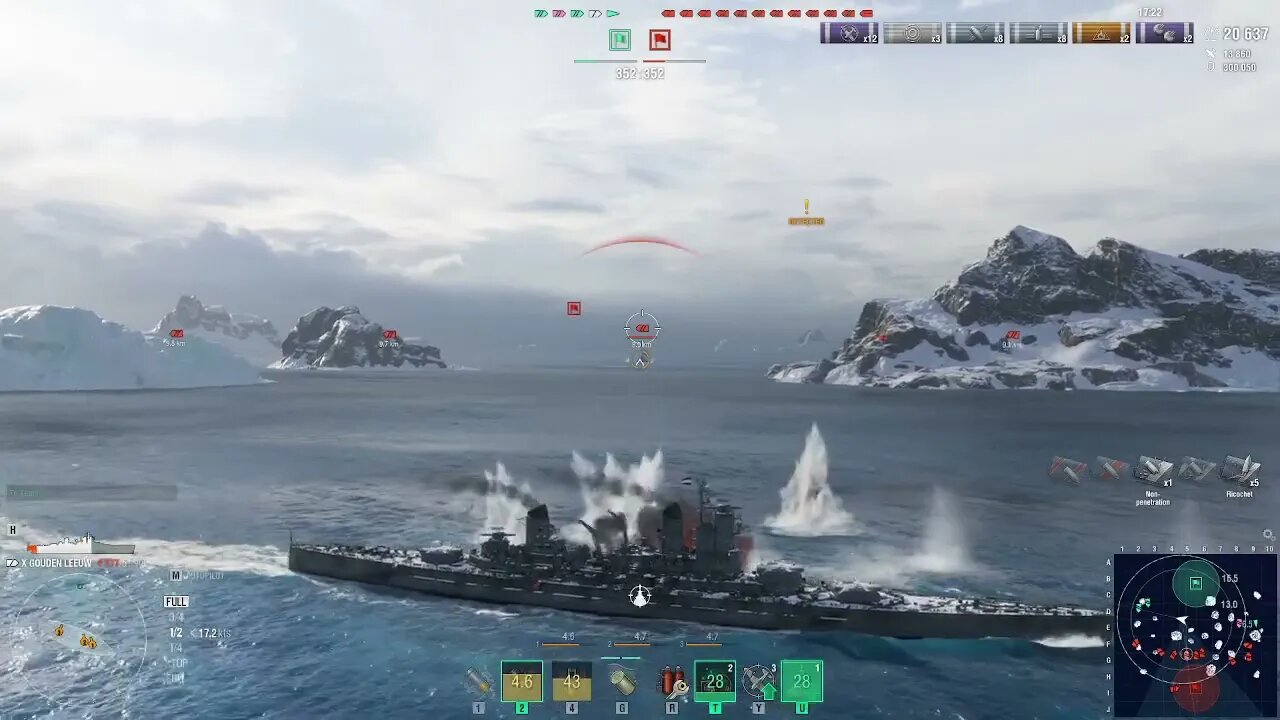 World of warships: Secondary specked Gouden Leeuw