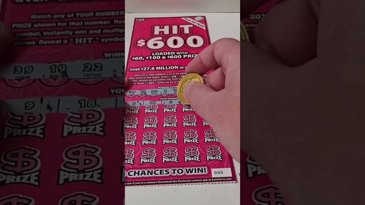 BIGGEST Winning Lottery Ticket $600 Scratch Off!