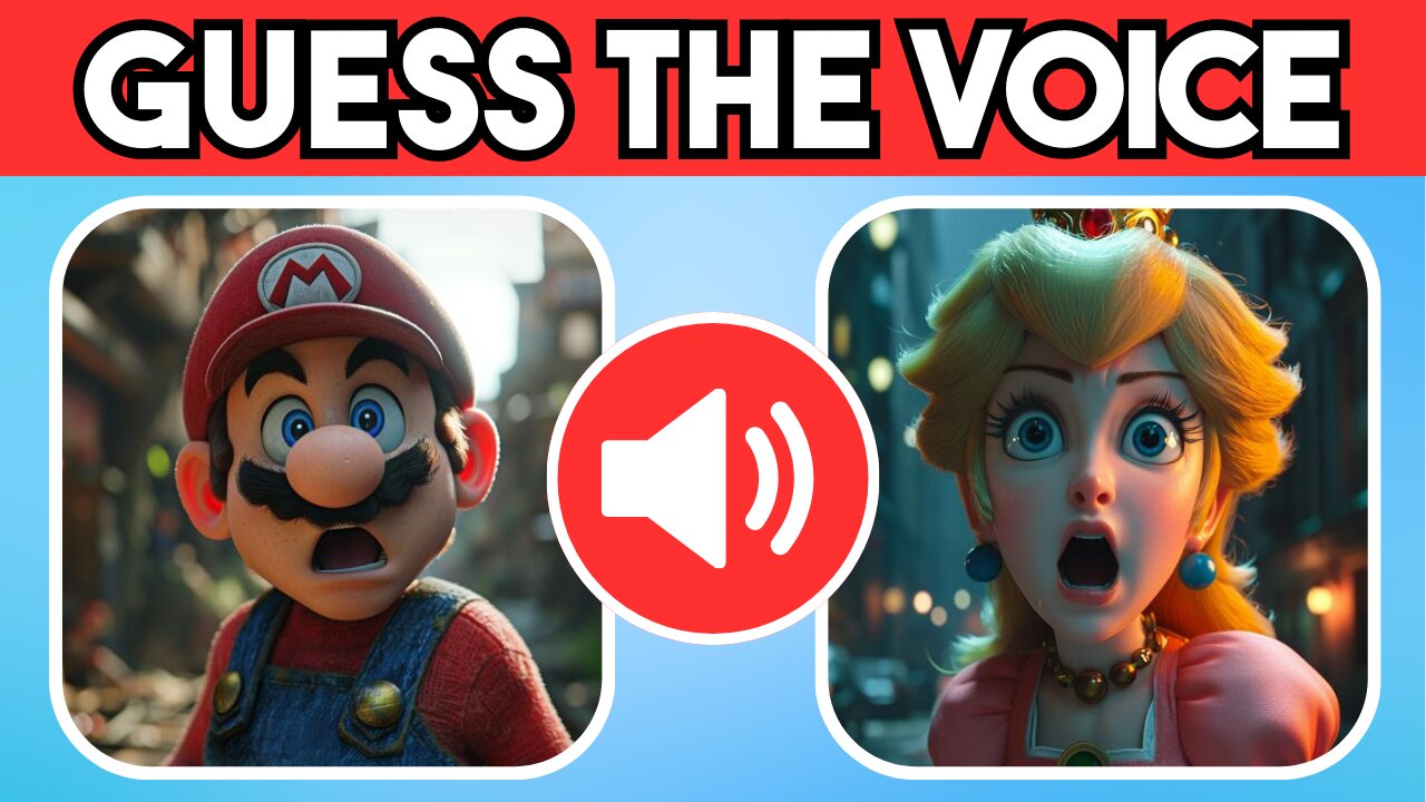 Guess The Mario Characters By Their Voice! 🔊