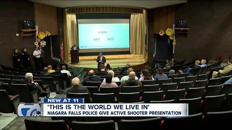 Niagara Falls PD host class on what to do during an active shooter situation