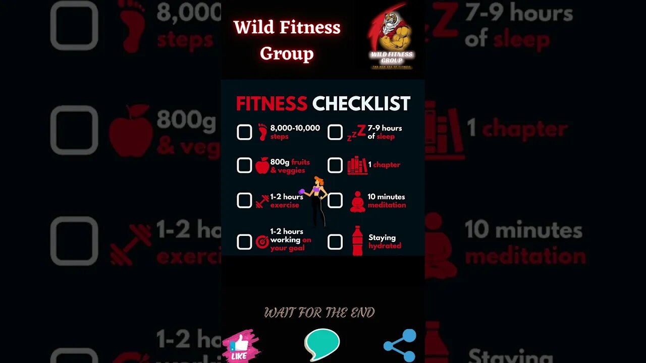 🔥Fitness checklist🔥#shorts🔥#wildfitnessgroup🔥13 March 2023🔥