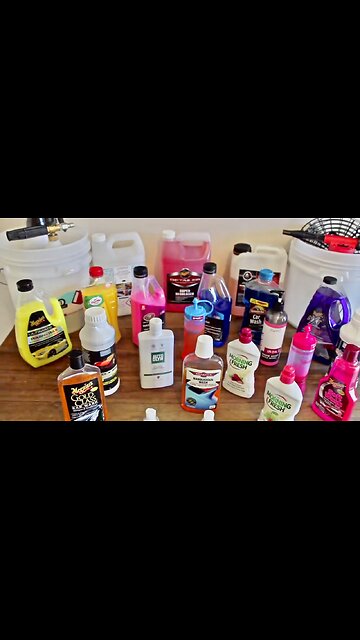 So many car wash soaps!! What's your favourite?? #short