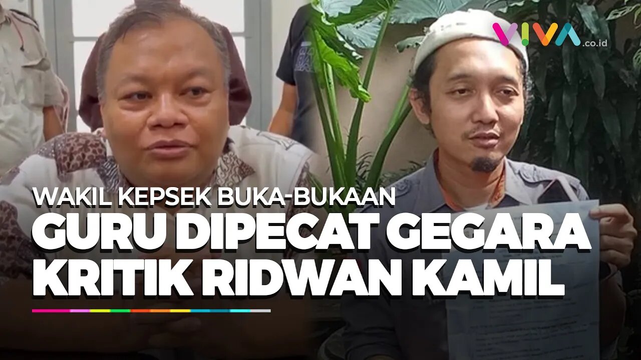 Bukan Karena Kritik Ridwan Kamil, Wakil Kepsek Beberkan Alasan Pemecatan Guru