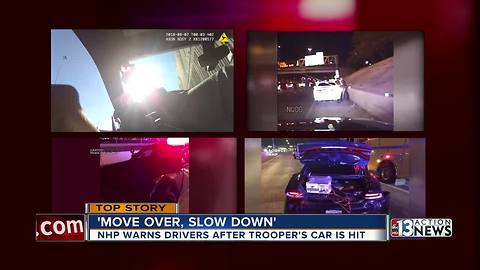 UPDATE: Nevada Highway Patrol highlights move over law after releasing dramatic video