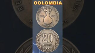 Colombia 20 Pesos 1982.#shorts #coinnotesz #viral