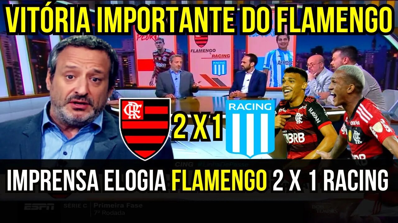 VITÓRIA IMPORTANTE! FLAMENGO 2 X 1 RACING LIBERTADORES LINHA DE PASSE É TRETA! NOTÍCIAS DO FLAMENGO