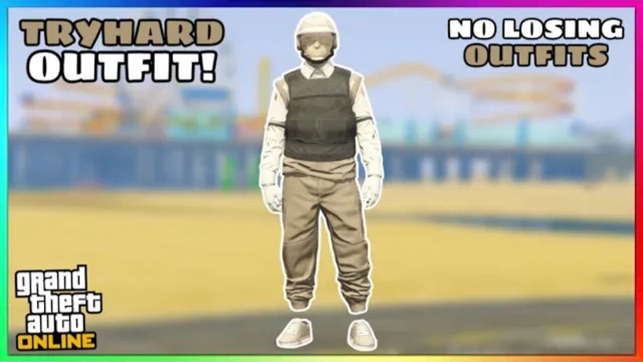 Easy Tan Joggers Ripped Shirt Mummy Halloween Glitched Tryhard Outfit (No Transfer) (GTA Online)