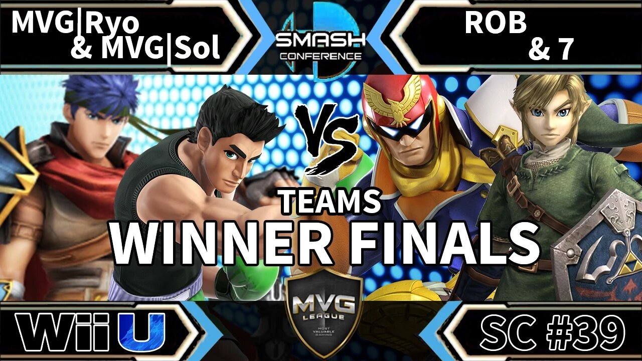 MVG|Ryo & MVG|Sol vs. ROB & 7 - Teams SSB4 Winners Finals - Smash Conference 39