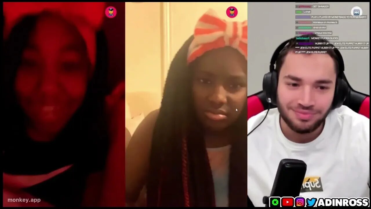 Adin Ross FLIRTS with MINORS on Monkey!! *CRINGE*