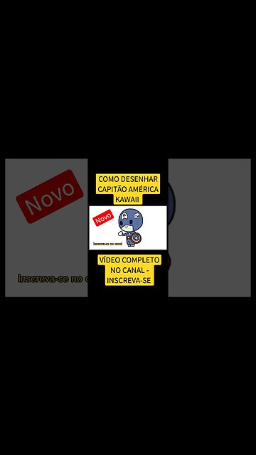COMO DESENHAR CAPITÃO AMÉRICA KAWAII - FÁCIL #desenho #shorts #desenholivre #desenhofacil