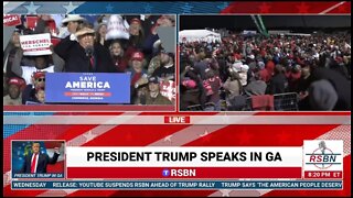 The Huge Crowd At Trump's Rally In Georgia