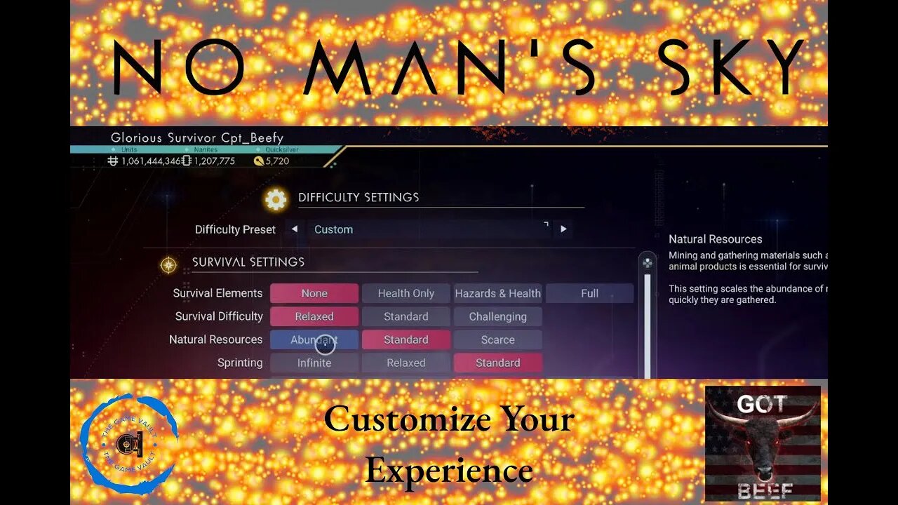 No Man's Sky - Customize Your Experience