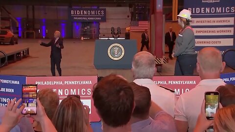 Biden Halfway Jogs, Tells Audience Not To Jump As He Takes Stage In Philadelphia