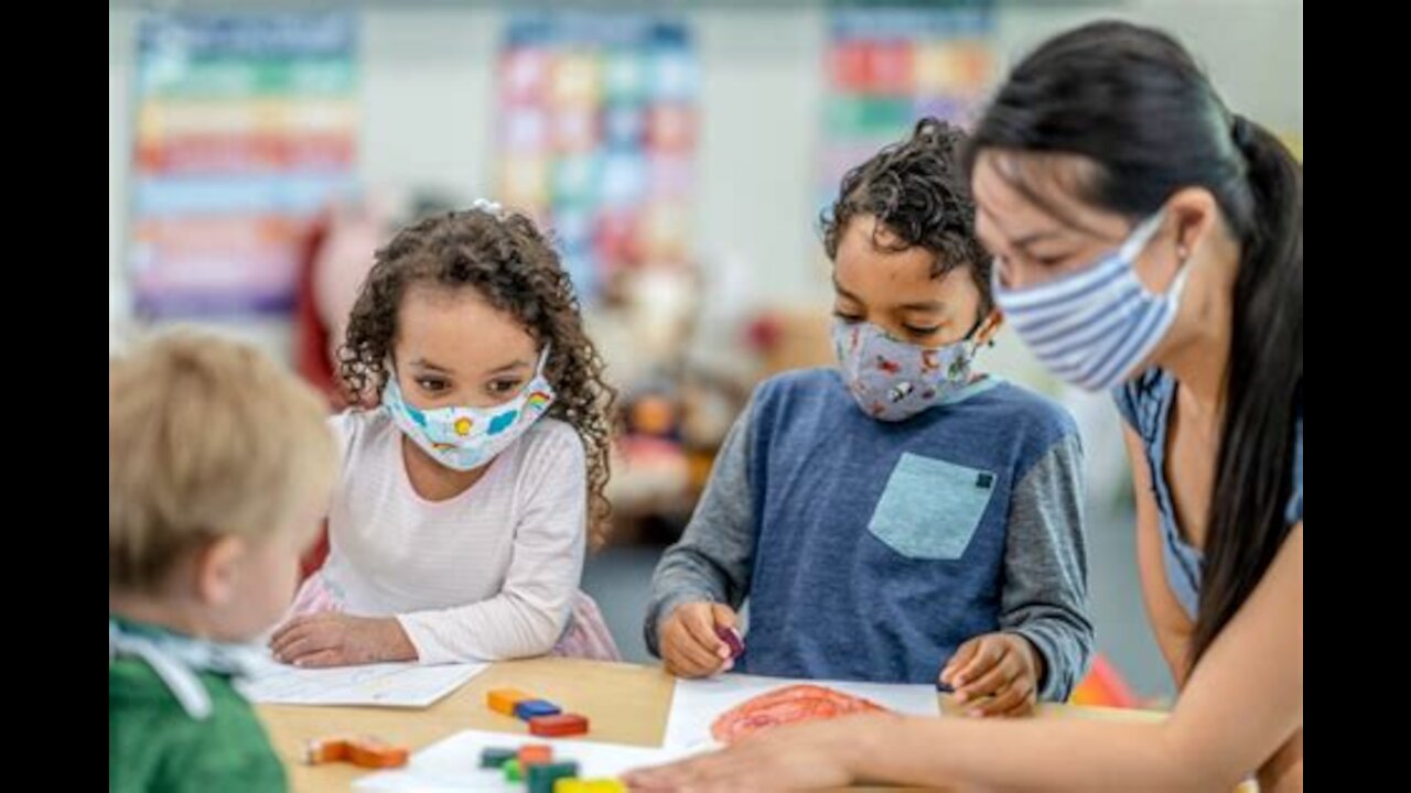 Kids 5-11 Masked Forever, Even WITH Jab