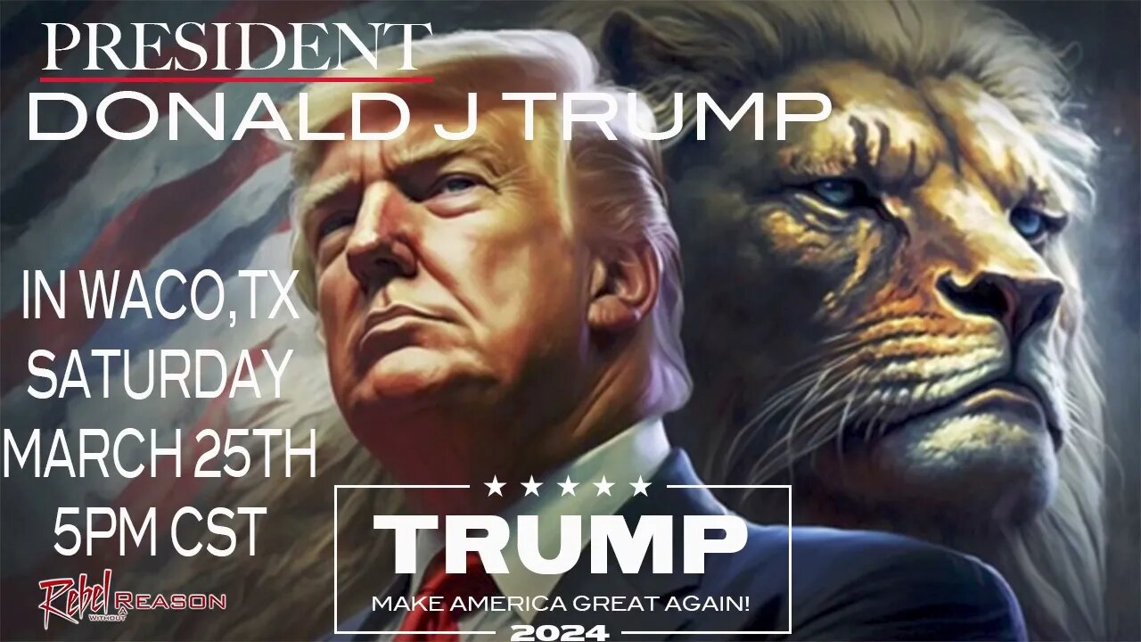 WATCH: TRUMP RALLY TONIGHT AT 5PM CENTRAL