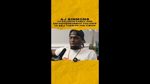 @ajsimmonsonline To balance family and entrepreneurship you have to sell them on the vision