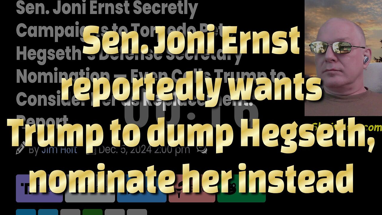 Sen. Joni Ernst reportedly wants Trump to dump Hegseth, nominate her instead-731