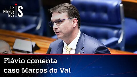 Flávio Bolsonaro defende pai e cobra investigação de denúncia feita por Marcos do Val