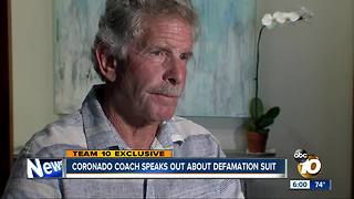 Coach speaks out about defamation suit against the Coronado school district