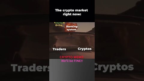 CRYPTO MEME: We’ll be FINE!! #cryptomeme #bitcoin #binance #altcoins #bearmarket #bullmarket #trade