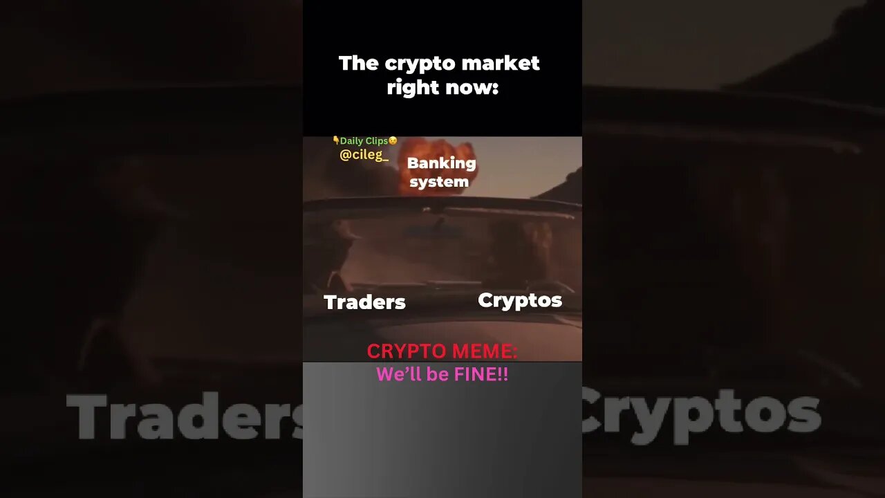 CRYPTO MEME: We’ll be FINE!! #cryptomeme #bitcoin #binance #altcoins #bearmarket #bullmarket #trade