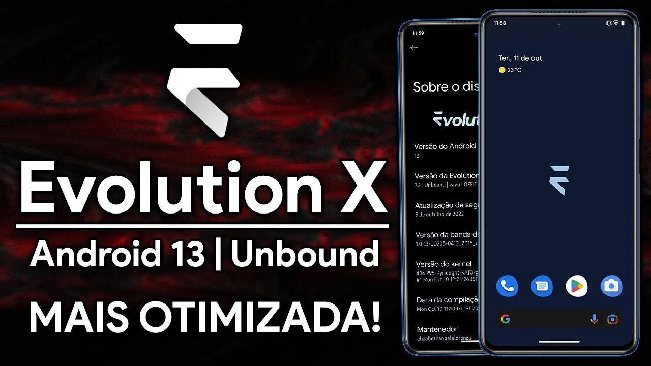 Evolution X v7.2 Unbound | Android 13 | MAIS OTIMIZADA E FLUIDA ATÉ AGORA! VARIAS PERSONALIZAÇÕES!