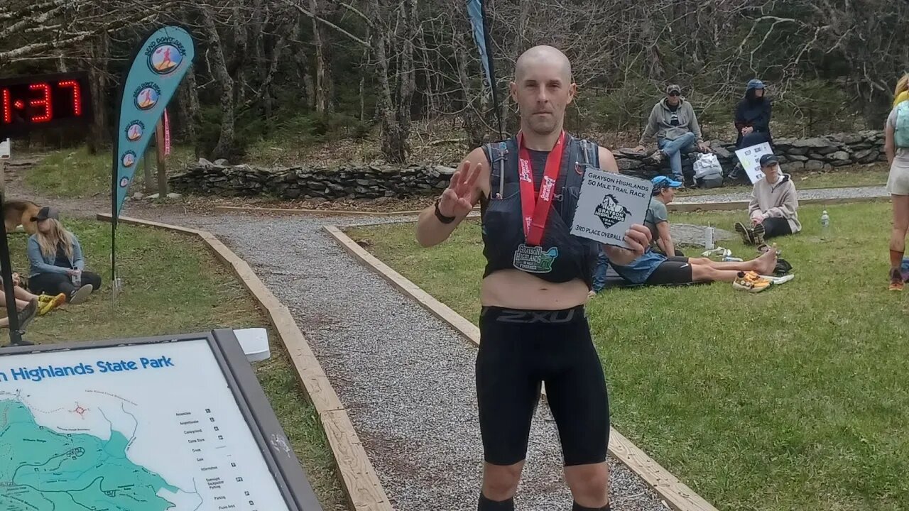 Grayson Highlands 50 miler 2022 race recap 3rd overall