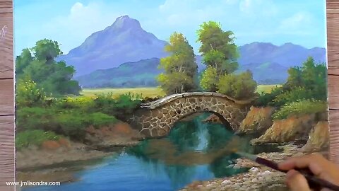 How to Paint a Bridge in Acrylics