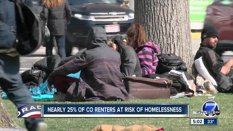 Nearly 25 percent of Colorado renters are at risk of homelessness