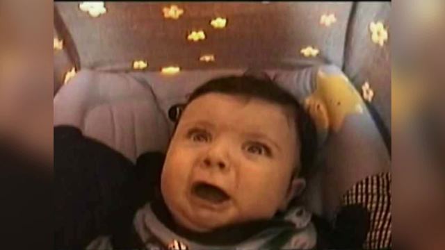 Baby Girl Makes Funny Faces As Car Drives Through Tunnel