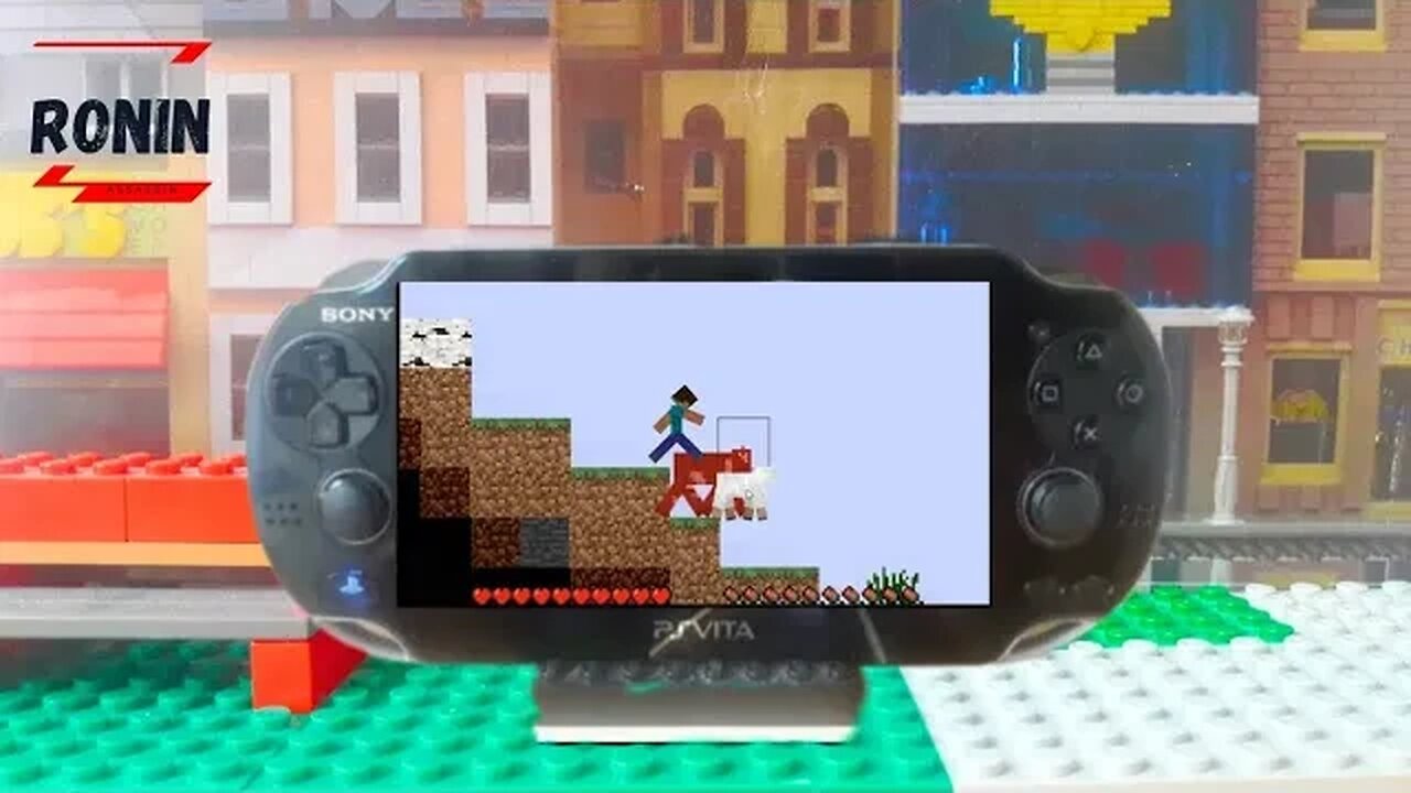 2D Minecraft Gameplay on PS Vita | Minicraft