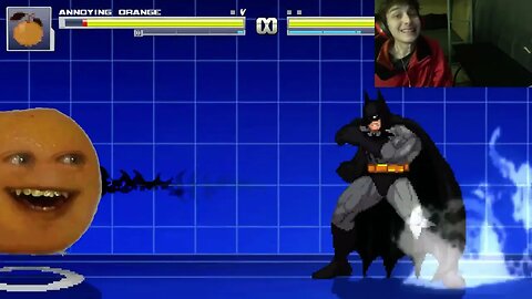 Annoying Orange VS Batman In An Epic Battle In The MUGEN Video Game With Live Commentary