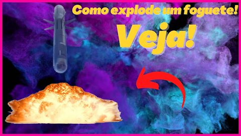 Rocket exploding on the ground!