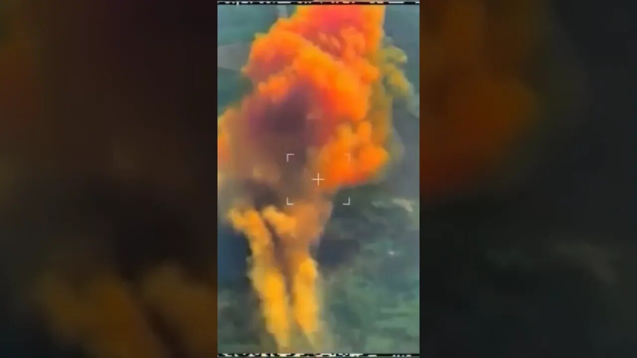Russian media publish video with yellow smoke column