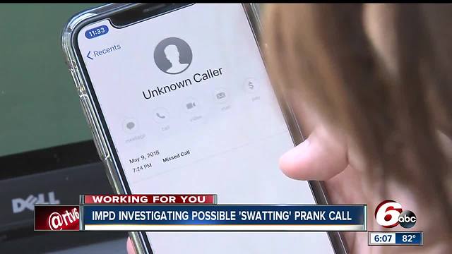 IMPD investigating possible 'swatting' prank call