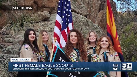 First class of female Eagle Scouts to be honored Sunday at national ceremony