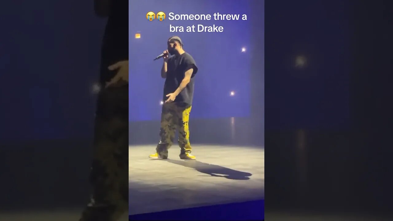 Fan Throws Bra At Drake