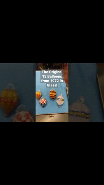 The 1972 Original 13 Hot Air Balloons in Glass at Balloon Fiesta Park!