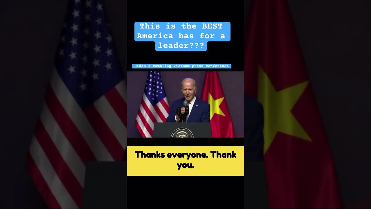 Biden's rambling Vietnam press conference