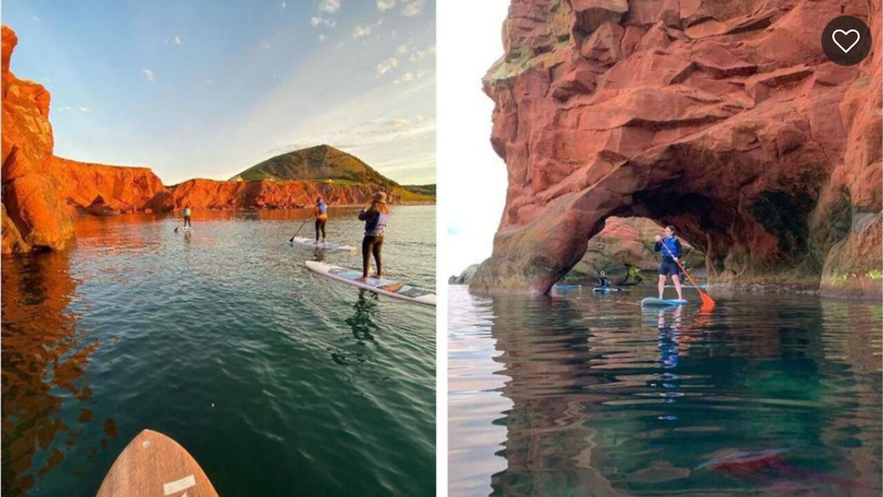 Tu peux faire du paddleboard dans ce paysage irréel au Québec